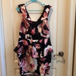 Off the shoulder peplum dress